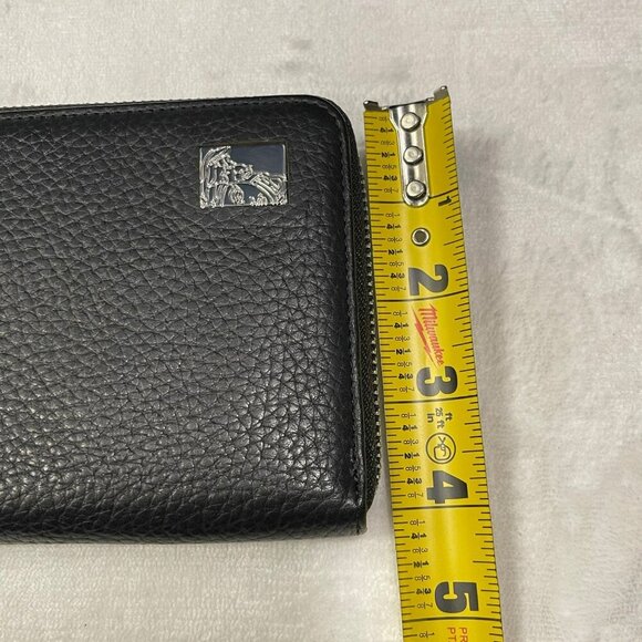 Versace Zip Around Black Leather Wallet Like New - Picture 12 of 12